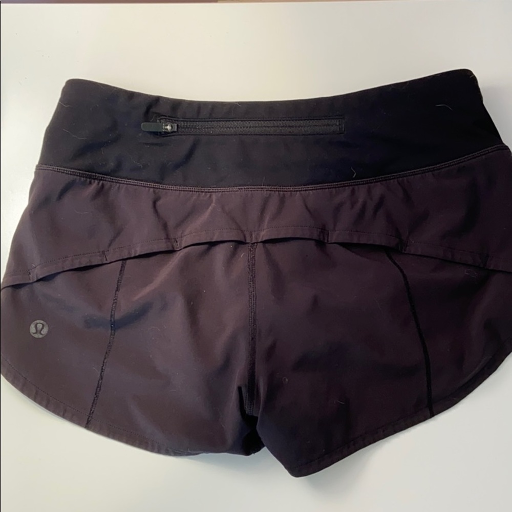 Lulu lemon speed up short ‘2.5 black Size 2